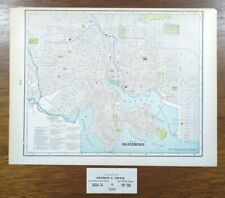 Vintage 1898 BALTIMORE MARYLAND Map 14