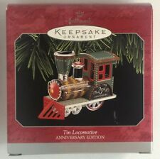 1998 Hallmark Keepsake Christmas Ornament Tin Locomotive Anniversary Edition picture