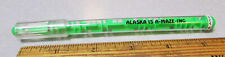 vintage 1980s Alaska is A-maze-ing Amazing Puzzle maze ink pen w 2 balls, green picture