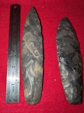 Cache Blades Artifacts- Hornstone , Arrowheads 6 1/8 picture