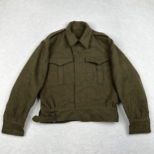 VTG Military Jacket 6 Green Wool 1955 Canadian Battle Dress Coppley Noyes picture