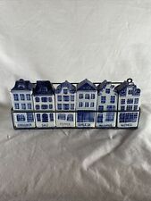 Vintage Unbranded White and Blue Spice House Shakers picture