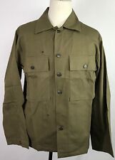  WWII US DARK SHADE TYPE II HBT COMBAT FIELD JACKET-LARGE picture
