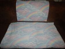 Vintage Pastel Rainbow Cloud Full Flat & Pillowcase picture