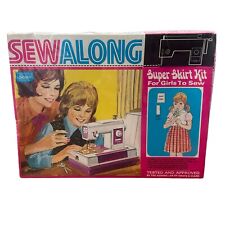 Sewalong Ready-To-Sew Clothing Kit For Girls Plaid Skirt M 7-8 Sears 1973 picture