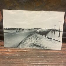 1930's CHINCOTEAGUE ISLAND VA BLACK NARROWS & CHANNEL BRIDGES ARTVUE POSTCARD picture