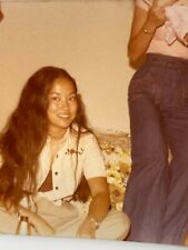 AnL) Found Photo Photograph Snapshot 1970's Beautiful Hawaiian Woman Hippy  picture