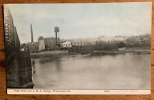Paper Mill from C&A Bridge Wilmington IL. Illinois Postcard picture