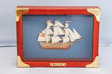 Framed 3-D Model Admiral Lord Nelson's Flagship HMS Victory Trafalgar Napoleon picture