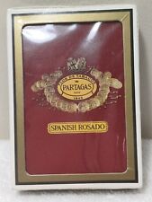 Gemaco PARTAGAS Spanish Rosado Cuban Cigars Poker Playing Cards Card Deck Maroon picture