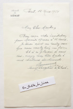 L.A.S. Jean-Marie Clamamus (1879-1973) signed autograph letter picture