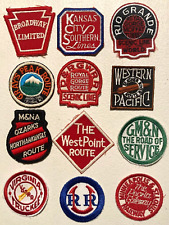 Collectible Lot of 12 Cloth Railroad Patches Lot - 2 picture