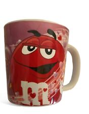 M&M Ceramic Coffee Mug Cup Galerie 3D Purple Red Heart 2003 Large picture