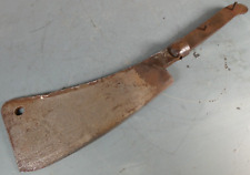 Large Antique Meat Cleaver marked MASS. on 10