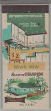 Matchbook Cover - Vintage Lion Match Co - Town View Master Champion Homes picture
