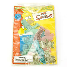 THE SIMPSONS 1999 Vintage GLOW IN THE DARK 16 Piece CHUMS - Open Package picture