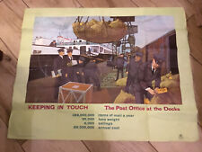 1962 Original GPO Keeping In Touch Poster The Docks Not A Reproduction73 X 91 Cm picture