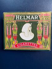 1920s HELMAR paper CIGARETTE BOX Egyptian Art Deco vintage NJ tobacco embossed picture