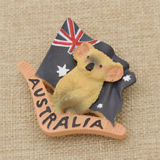 1pc Koala Pattern Resin Travel Souvenir Fridge Magnet Home Decoration Collection picture