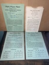 4 Vintage -Report Cards- Athol Massachusetts (Scott Jarvenpaa) 1970s picture