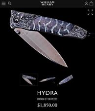 William Henry Gentac Hydra Pocket Knife Edition Of 100 Pieces B30 HYDRA Damascus picture