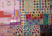 HUGE Vtg Lisa Frank 80s - 90s Mardi Gras Stationary Pack + Hundreds Of Stickers picture