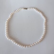 Single Strand Natural Freshwater Pears Necklace 5mm Beads Unbranded Girl Gift picture