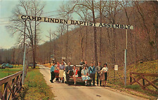c1960s Entrance to Camp Linden Baptist Assembly, Linden, Tennessee Postcard picture