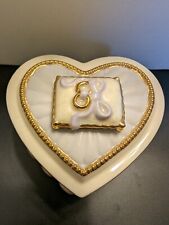 Lenox china treasures Heart Trinket Wedding Sentiment Box picture