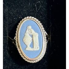 J300L Woman's Blue Wedgewood Jasperware Ring, relief of Antonia, Mother of Germa picture