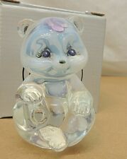 FENTON 95TH ANNIVERSARY, ART GLASS HAND-PAINTED BEAR, 5151 ON picture