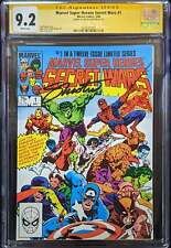 Secret Wars #1 (1984) CGC 9.2 Signed by Jim Shooter picture