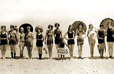 1925 Bathing Beauties, Balboa Beach, CA #3 Old Photo 11