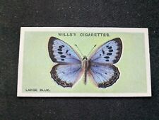 1927 Wills British Butterflies Card # 8 Large Blue (VG/EX) picture