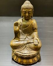 Beautiful Ancient gandhara bronze seated unique buddha 12CM picture