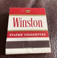 Vintage Winston Filter Cigarettes Matchbook Unstruck picture