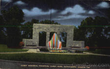 1950 Hutchinson,KS Carey Memorial Fountain,Carey Park Kropp Reno County Kansas picture