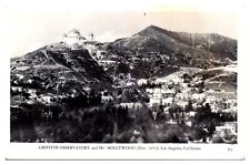 RPPC Griffith Observatory and Mt. Hollywood, Los Angeles, CA Postcard picture