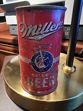 1930’s MILLER SELECT (OPENING INSTRUCTIONS) IRTP Flat Top Beer Can, EMPTY picture