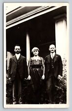 RPPC Class of 1894 Two Men & One Woman AZO 1918-1930 VTG Postcard 1326 picture