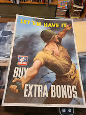 Let 'Em Have It Buy Extra War Bonds WWII  Bernard Perlin Original WFD 879A 1943 picture