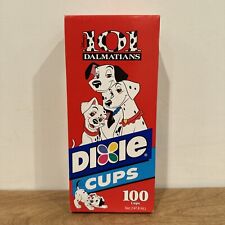 VINTAGE 1994 PAPER DIXIE CUPS DISNEY 101 DALMATIANS 100 CUPS 5 OZ NEW RARE picture