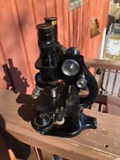 Large Vintage/Antique Spencer Buffalo USA Microscope W/Case and lenses picture