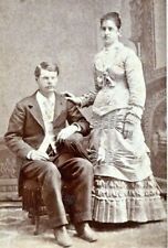 Brookfield Missouri CDV Photo Albert Mollie Anderson Husband Wife 1870 B5 picture