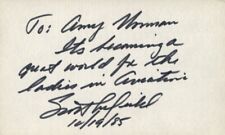 Scott Crossfield - X-15 Pilot - NASA Handwritten Note on Card picture