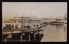 Rare RPPC of Steamers Docked in Kennewick, Washington. Columbia River. C 1913 picture