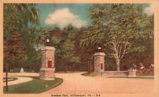 Postcard PA Williamsport Pennsylvania Brandon Park Unused Vintage PC a419 picture