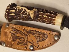 fes rostfrei faux stag handle knife & sheath made in Germany 4