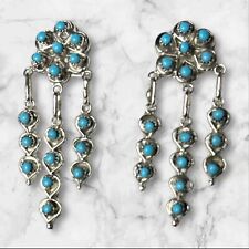 Zuni Fetish Turquoise cluster earings  by Wayne Johnson picture