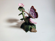 Vintage Lenox Fine Porcelain 1990 Purple Emperor Nature's Beautiful Butterflies picture
